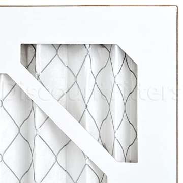 AIRx ALLERGY 20x20x1 MERV 11 Pleated Air Filter - Made in the USA - Box of 6, White