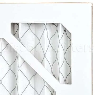 AIRx ALLERGY 20x20x1 MERV 11 Pleated Air Filter - Made in the USA - Box of 6, White