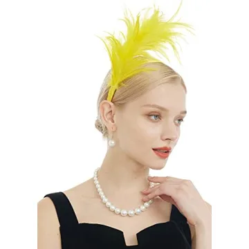 Elegant 1920s Fascinator Headband with Feathers
