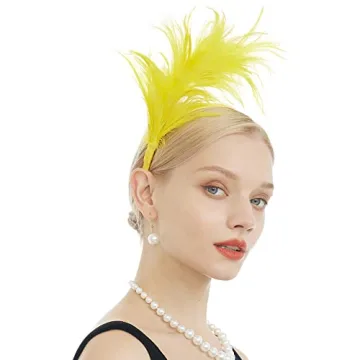Elegant 1920s Fascinator Headband with Feathers