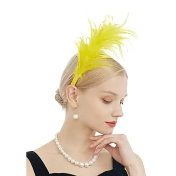 Elegant 1920s Fascinator Headband with Feathers