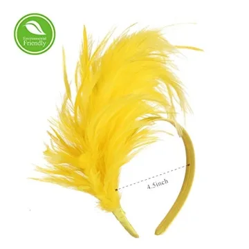 Elegant 1920s Fascinator Headband with Feathers