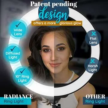 GearLight 10" Ring Light Tripod for Perfect Illumination