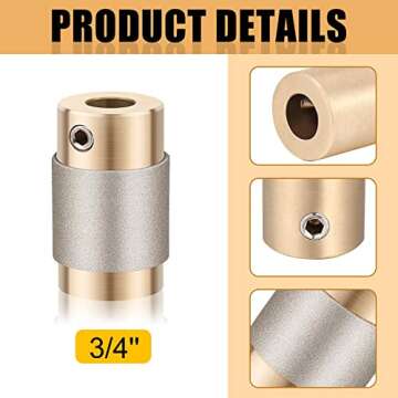 Premium Diamond Grinder Bits for Stained Glass Art