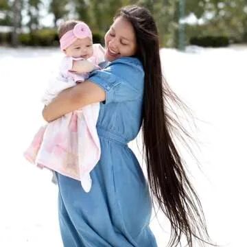 Burt's Bees Baby Infant Reversible Blankets 100% Organic Cotton GOTS Certified - Pine Forest Prints with Quilting Pattern Soft Nursery Blanket with 100% Polyester Fill for Size 30 x 40 Inch