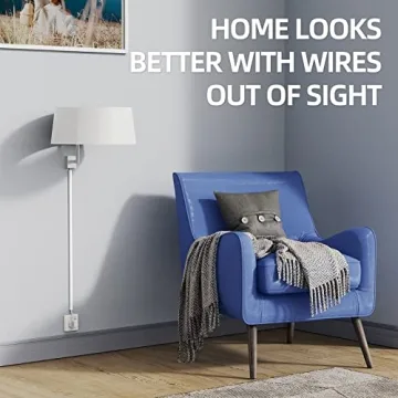 Delamu Mini Cord Cover Paintable Cable Concealer for Home Office