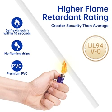 Delamu Mini Cord Cover Paintable Cable Concealer for Home Office