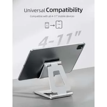 Nulaxy Dual Foldable iPad Stand - Premium Aluminum Tablet Holder