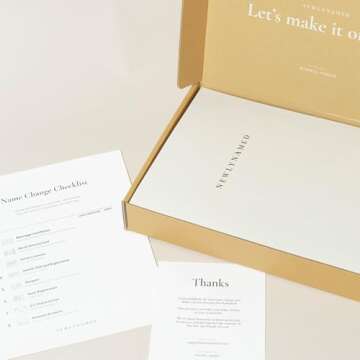 NewlyNamed Box Gift Card - Personalized Name Change After Marriage Kit