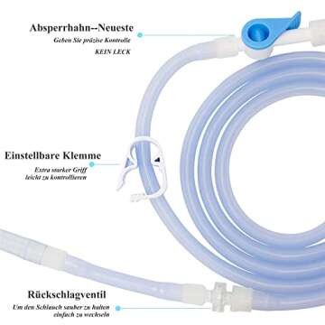 TopQuaFocus Enema Bucket Non Toxic 2 Quart Capacity Enema Kit for Coffee，Water and Gerson Therapy ...