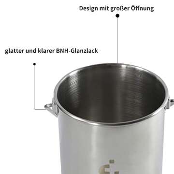 TopQuaFocus Enema Bucket Non Toxic 2 Quart Capacity Enema Kit for Coffee，Water and Gerson Therapy Colon Cleanse Kit Stainless Steel Enema Bucket Colon Cleansing Detox Enema