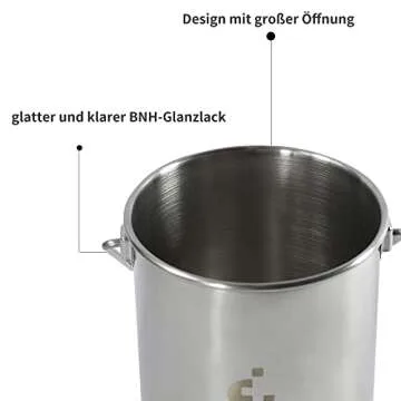 TopQuaFocus Enema Bucket Non Toxic 2 Quart Capacity Enema Kit for Coffee，Water and Gerson Therapy Colon Cleanse Kit Stainless Steel Enema Bucket Colon Cleansing Detox Enema