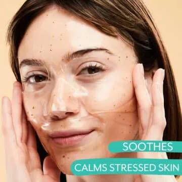 Patchology Hydrogel Face Mask with Cannabis and Sativa Seed Oil - Patchology Chill Mode - Gel Face Mask for women and men to soothe and moisturize skin. 1 count.