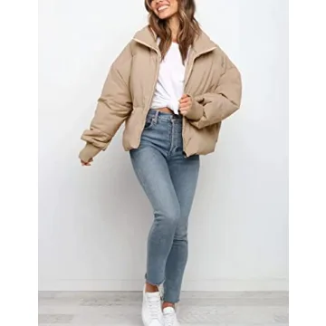 Tanming Women's Trendy Puffer Jacket - Stylish Winter Wear