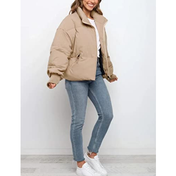 Tanming Women's Trendy Puffer Jacket - Stylish Winter Wear