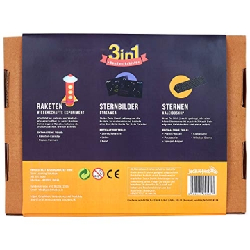 Jackinthebox Space STEM Kit for Kids Aged 7-10 | 3 Activities