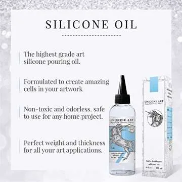 Acrylic Pour Oil for Art - 100% Pure Silicone 6 oz
