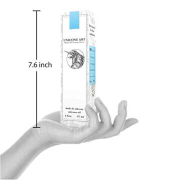 Acrylic Pour Oil for Art - 100% Pure Silicone - Large 6 oz. Size - Highest Grade - Magical Cell Forming Silicone Oil - Great Value