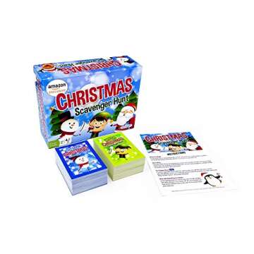 Outset Media Christmas Scavenger Hunt Game (Amazon Exclusive) – Contains 220 Cards – Christmas Themed Party Game for 2 or More Players Ages 6 and up
