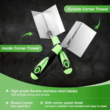 Reniteco 2 PCS Drywall Corner Tool Set for Smooth Finishes