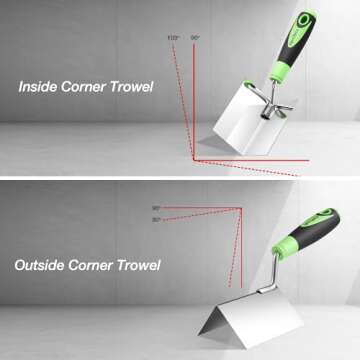 Reniteco 2 PCS Drywall Corner Tool Set for Smooth Finishes