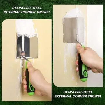 Reniteco 2 PCS Drywall Corner Tool Set for Smooth Finishes