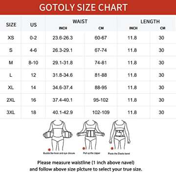 Gotoly Women Waist Trainer Corset Cincher Belt Tummy Control Slimming Body Shaper Belly Workout Sport Girdle (Black, Medium)