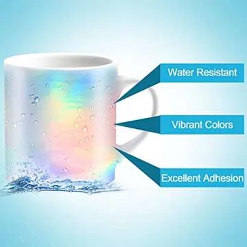 Outus Holographic Sticker Paper - 24 Sheets A4 Size