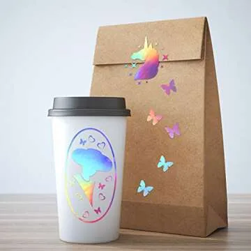 Outus Holographic Sticker Paper - 24 Sheets A4 Size