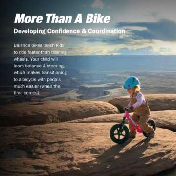 Strider 12" Classic Balance Bike for Toddlers - Lightweight, Adjustable