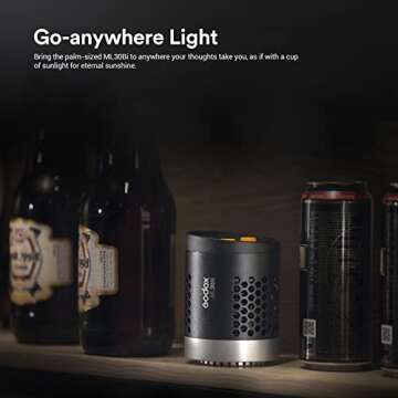 Godox ML30Bi Bi-Color LED Video Light, 40W 2800K-6500K Color Temperature,CRI 96+ TLCI 97+,7 FX Effects, Silent Mode,APP Wireless Control,LED Light with 2X NP-F970 Lithium Battery Case
