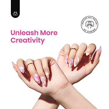 Beetles Gel Nail Design Kit, Nude Pink Gel Liner Nail Art Design Polish Set Paint For Nail 6 Colors Pastel Yellow Green Pink Purple Orange Swirl Built Thin Nail Art Brush Manicure Gift for Women