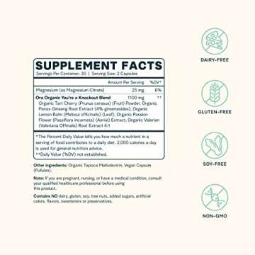 Ora Organic Natural Sleep Aid Supplement for Restful Sleep