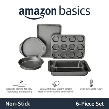 Nonstick Carbon Steel Bakeware Set – 6 Pieces