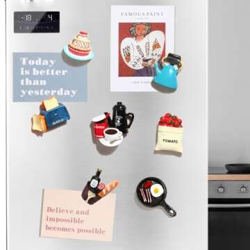 Food Fridge Magnets Food Magnets for Fridge,Fun Refrigerator Magnets Decorative,Cute Magnets Fridge ...