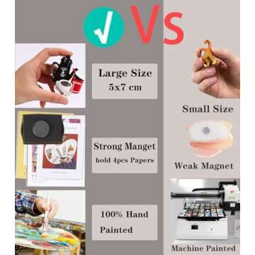 Food Fridge Magnets Food Magnets for Fridge,Fun Refrigerator Magnets Decorative,Cute Magnets Fridge Large Resin Strong Magnets for Kitchen Decor