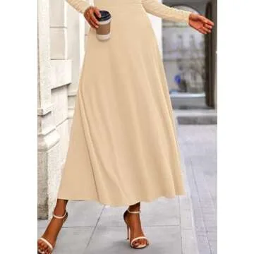 Stylish 2-Piece Skirt Set for Women in Beige