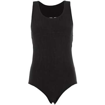 Stylish DanzNmotion Women's Black Straps Leotard