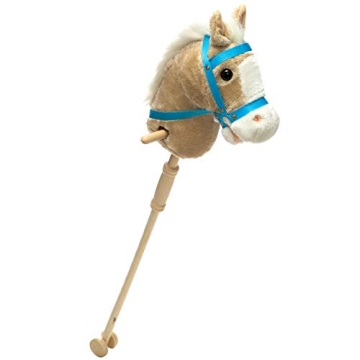 HollyHOME Plush Stick Horse with Sounds for Kids - Fun Playtime Toy