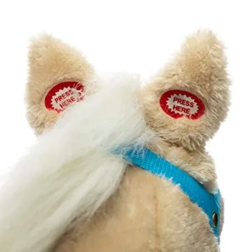 HollyHOME Plush Stick Horse with Sounds for Kids - Fun Playtime Toy