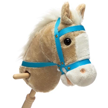 HollyHOME Plush Stick Horse with Sounds for Kids - Fun Playtime Toy