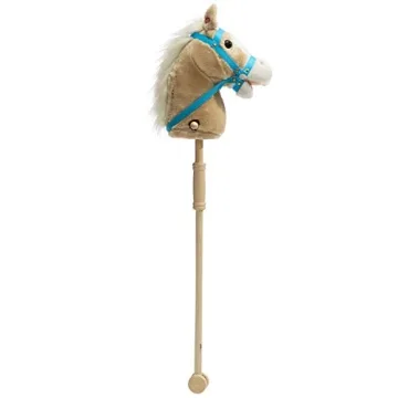 HollyHOME Plush Stick Horse with Sounds for Kids - Fun Playtime Toy