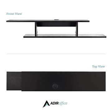 AdirHome Floating Media Cabinet for Modern Living Spaces