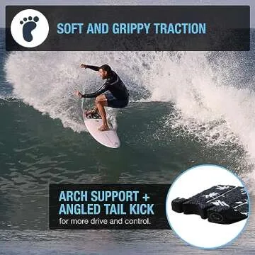 Ho Stevie! Premium Surfboard Traction Pad [Choose Color] 3 Piece, Full Size, Maximum Grip, 3M Adhesive, for Surfing or Skimboarding