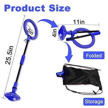 Hewog Skip Ball, Portable Foldable Colorful Flash Wheel Swing Ball, Kids Toys for Girls & Boys for Skip It, Sports Fitness Toys for Kids & Adults. Gifts for Mom Women & Girls Toys Age 5-10 Years