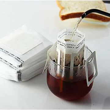 Ayevision Coffee Filter Bags - 100 Disposable for Travel