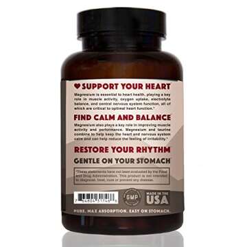 Natural Rhythm Magnesium Taurate for Heart Health 120 Capsules