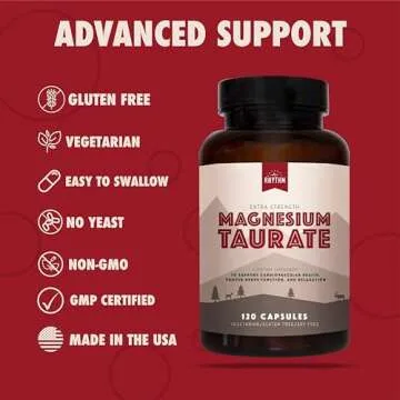 Natural Rhythm Magnesium Taurate for Heart Health 120 Capsules