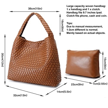 Queenoris Fashion Woven Purse for Stylish Everyday Use