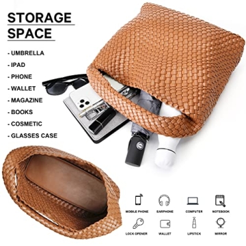 Queenoris Fashion Woven Purse for Stylish Everyday Use